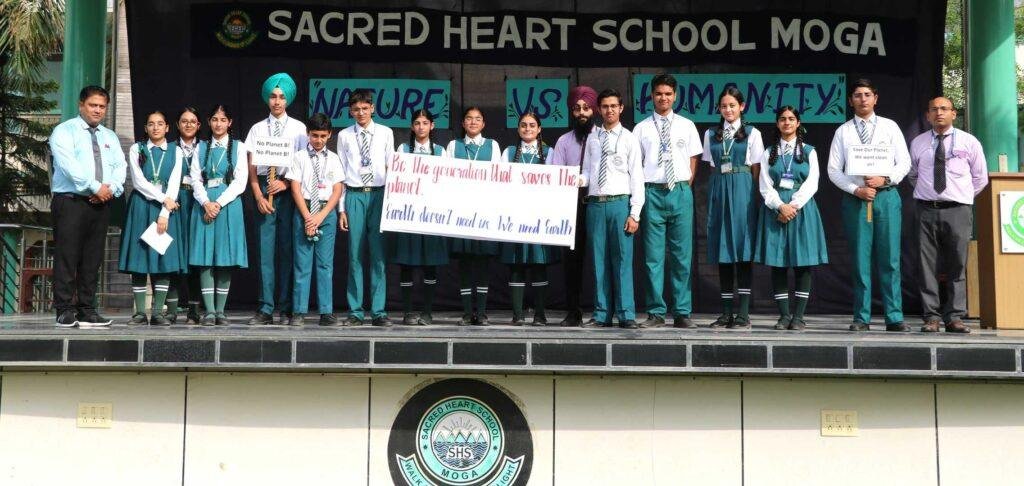 Raising Voices for the Planet: SHS, Moga Highlights Climate Urgency Through Skit